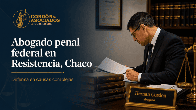 Abogado penal federal en Resistencia, Chaco, defensa en causas complejas