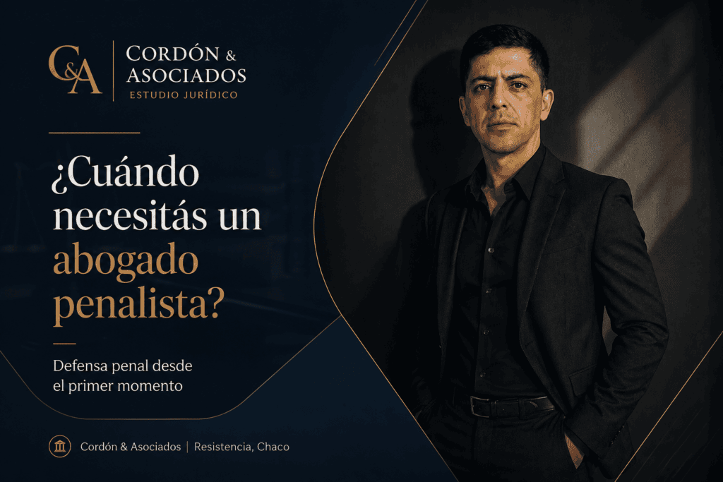 Abogado penalista en Resistencia, Chaco, con asesoramiento legal inmediato.
